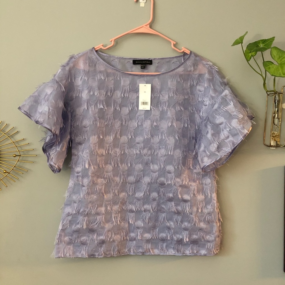 Banana Republic Gap Lilac Textured Shirt